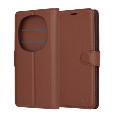 Husa pentru Honor Magic6 Pro - Techsuit Leather Folio - Brown Husa pentru Honor Magic6 Pro - Techsuit Leather Folio - Brown
