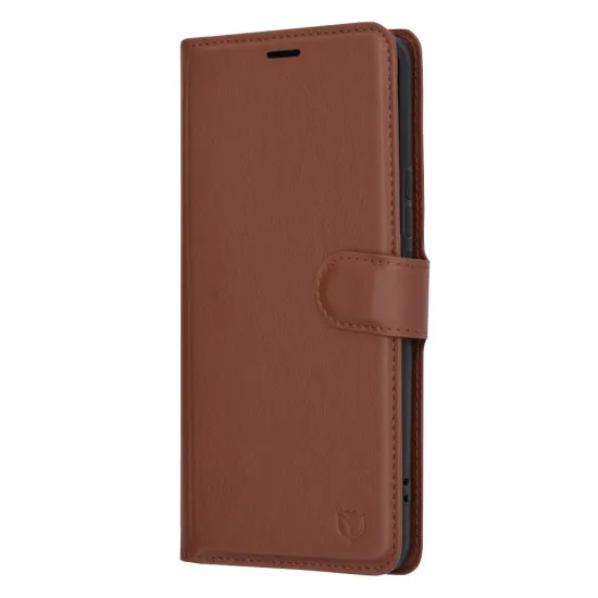 Husa pentru Honor Magic6 Pro - Techsuit Leather Folio - Brown Husa pentru Honor Magic6 Pro - Techsuit Leather Folio - Brown