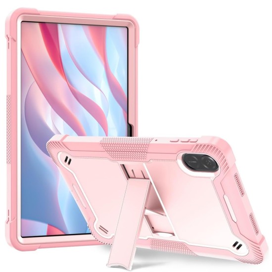 Husa pentru Honor Pad X9 / X8 Pro + Folie - Techsuit Rugged TabShell - Rose Gold