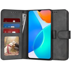 Husa pentru Honor X6 / X8 5G / 70 Lite - Techsuit Diary Book - Black Husa pentru Honor X6 / X8 5G / 70 Lite - Techsuit Diary Book - Black