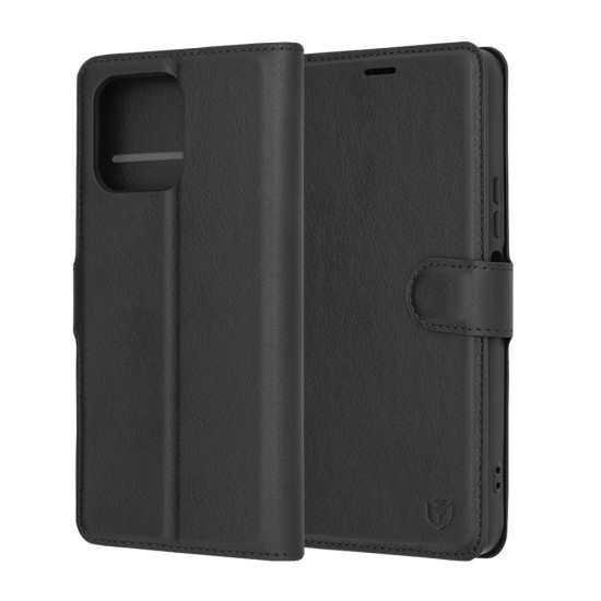 Husa pentru Honor X6a - Techsuit Leather Folio - Black