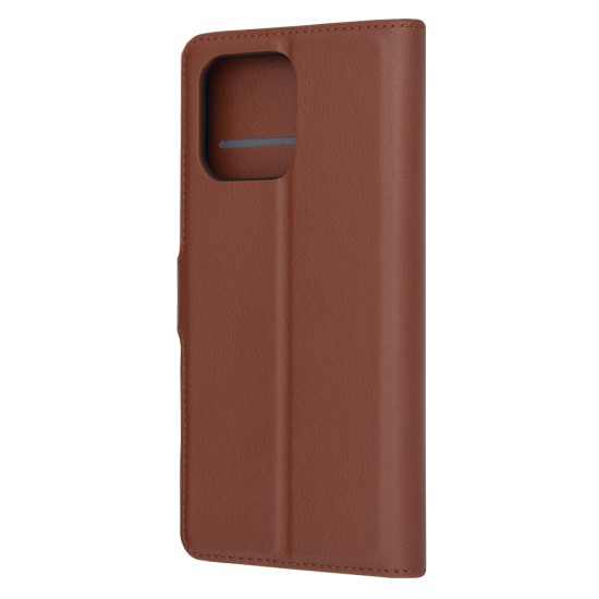 Husa pentru Honor X6a - Techsuit Leather Folio - Brown