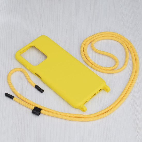 Husa pentru Honor X7a - Techsuit Crossbody Lanyard - Yellow