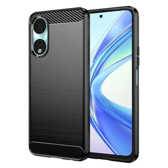 Husa pentru Honor X7b / X7b 5G / 90 SMART - Techsuit Carbon Silicone - Black Husa pentru Honor X7b / X7b 5G / 90 SMART - Techsuit Carbon Silicone - Black