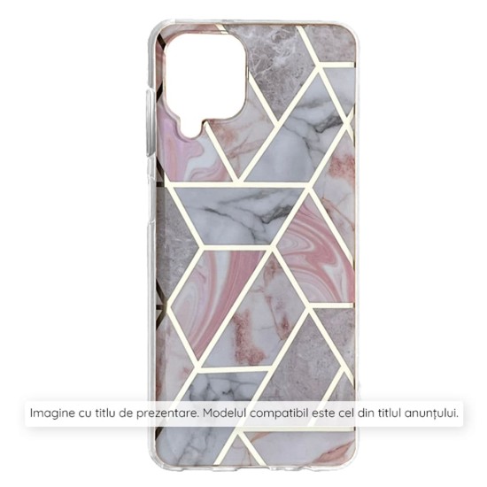 Husa pentru Honor X7b / X7b 5G / 90 SMART - Techsuit Marble Series - Pink Hex