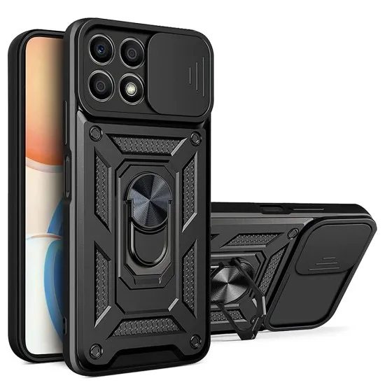 Husa pentru Honor X8a - Techsuit CamShield Series - Black Husa pentru Honor X8a - Techsuit CamShield Series - Black