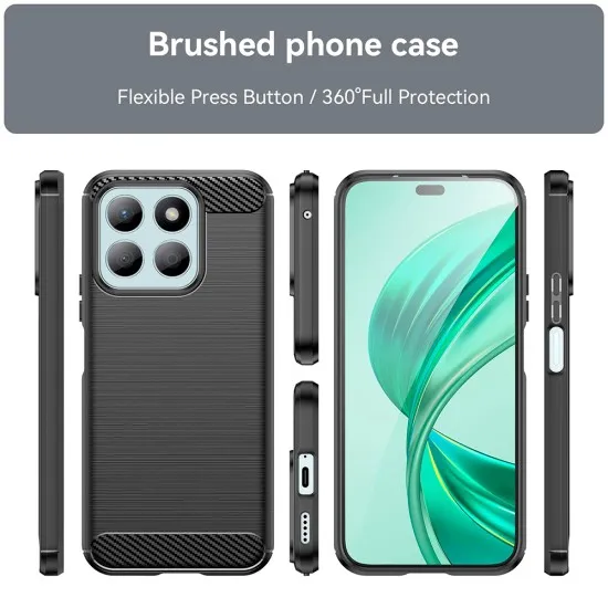 Husa pentru Honor X8b - Techsuit Carbon Silicone - Blue Husa pentru Honor X8b - Techsuit Carbon Silicone - Blue