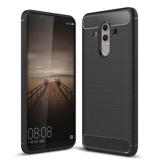 Husa pentru Huawei Mate 10 Pro - Techsuit Carbon Silicone - Black