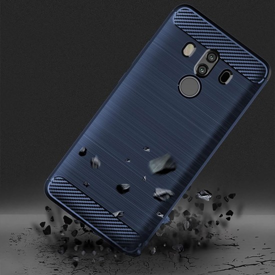 Husa pentru Huawei Mate 10 Pro - Techsuit Carbon Silicone - Blue