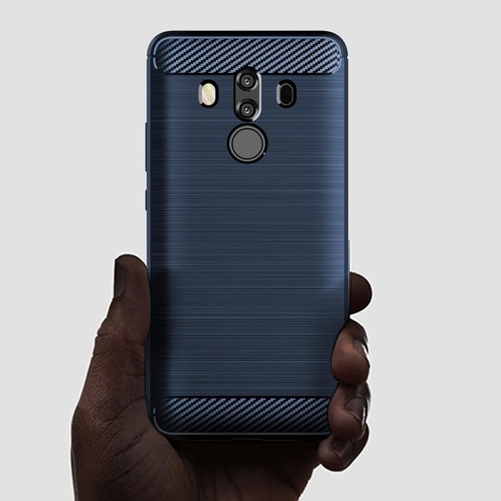 Husa pentru Huawei Mate 10 Pro - Techsuit Carbon Silicone - Blue