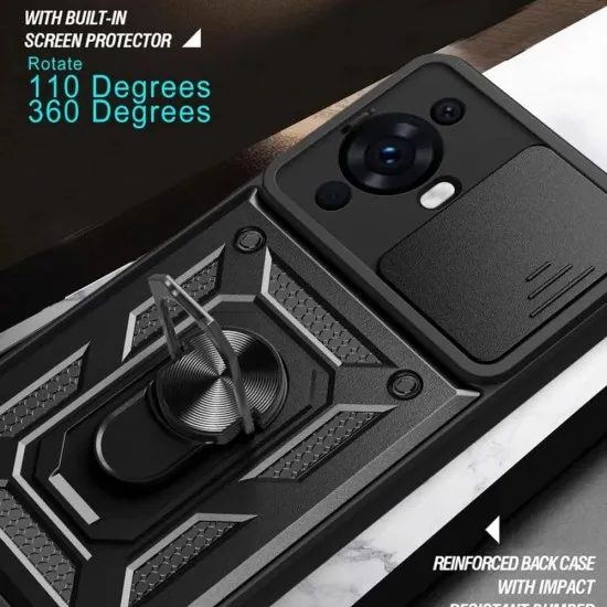 Husa pentru Huawei nova 11 / nova 12s - Techsuit CamShield Series - Black Husa pentru Huawei nova 11 / nova 12s - Techsuit CamShield Series - Black