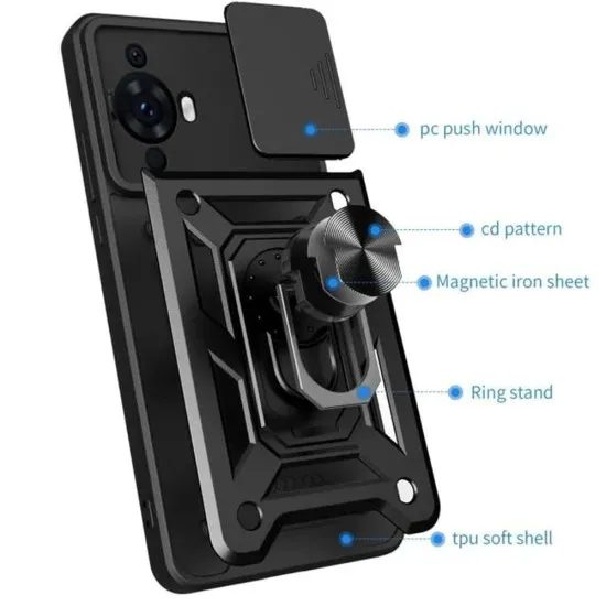 Husa pentru Huawei nova 11 / nova 12s - Techsuit CamShield Series - Black Husa pentru Huawei nova 11 / nova 12s - Techsuit CamShield Series - Black