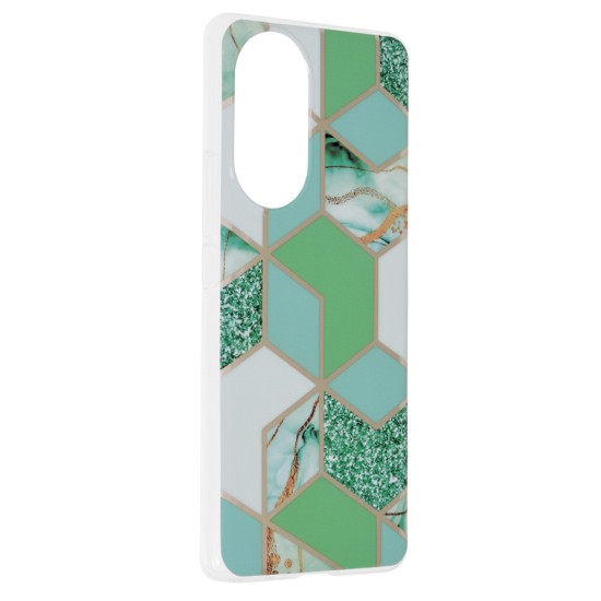 Husa pentru Huawei nova 9 / Honor 50 - Techsuit Marble Series - Green Hex