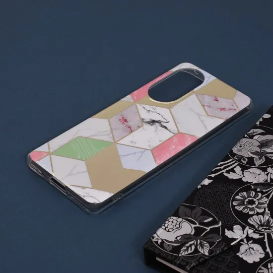 Husa pentru Huawei nova 9 / Honor 50 - Techsuit Marble Series - Purple Hex Husa pentru Huawei nova 9 / Honor 50 - Techsuit Marble Series - Purple Hex