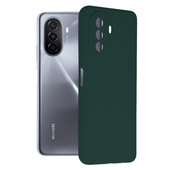 Husa pentru Huawei nova Y70 - Techsuit Soft Edge Silicone - Dark Green