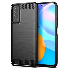 Husa pentru Huawei P Smart 2021 - Techsuit Carbon Silicone - Black Husa pentru Huawei P Smart 2021 - Techsuit Carbon Silicone - Black