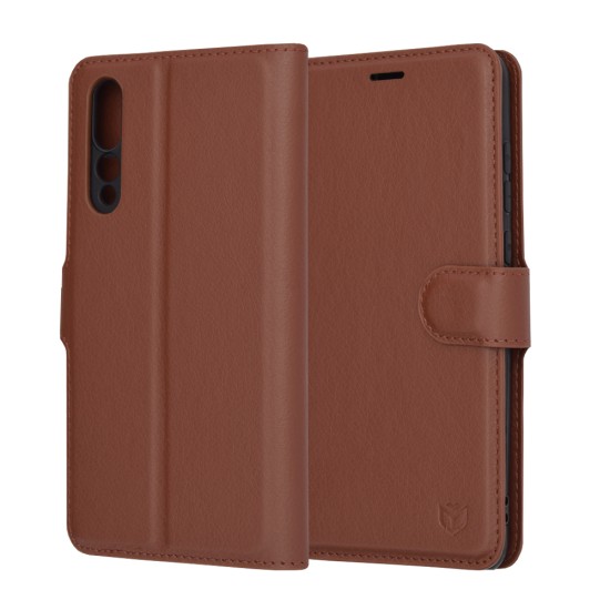 Husa pentru Huawei P20 Pro - Techsuit Leather Folio - Brown