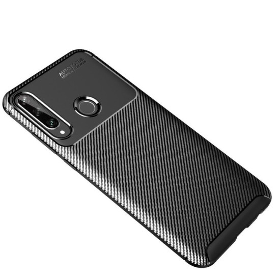 Husa pentru Huawei P30 Lite / P30 Lite New Edition - Techsuit CarbonFiber - Black