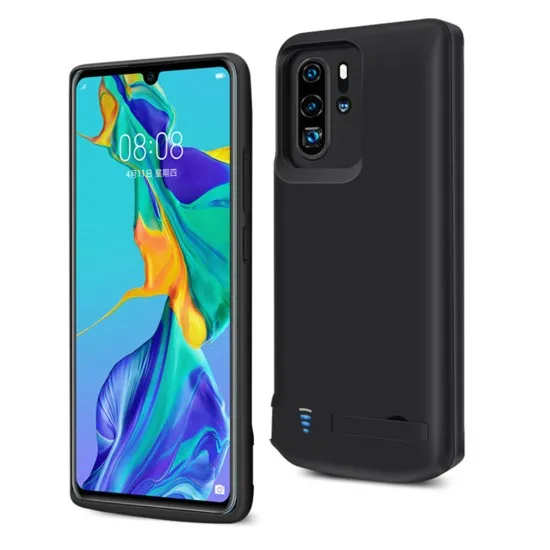Husa pentru Huawei P30 Pro cu Baterie de 5000mAh - Techsuit Power Pro - Black Husa pentru Huawei P30 Pro cu Baterie de 5000mAh - Techsuit Power Pro - Black