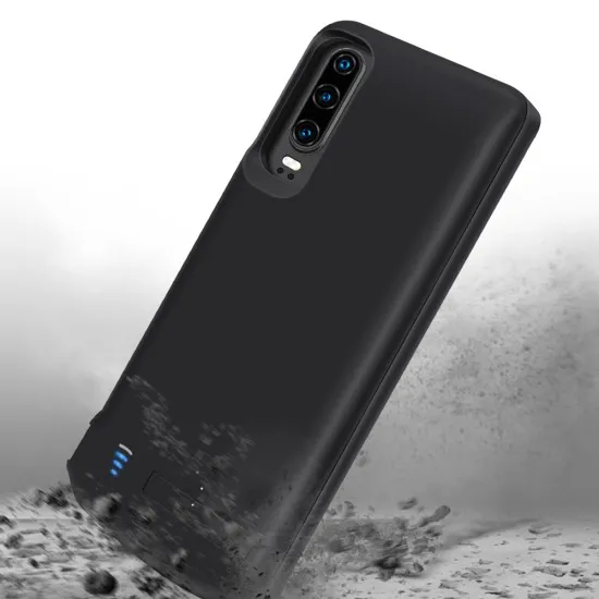 Husa pentru Huawei P30 Pro cu Baterie de 5000mAh - Techsuit Power Pro - Black Husa pentru Huawei P30 Pro cu Baterie de 5000mAh - Techsuit Power Pro - Black