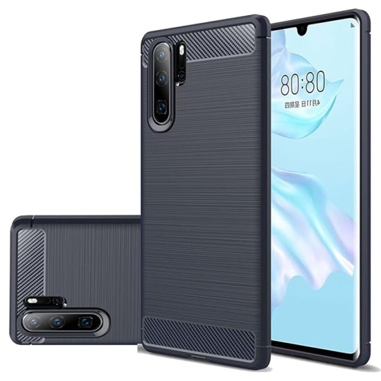 Husa pentru Huawei P30 Pro / P30 Pro New Edition - Techsuit Carbon Silicone - Blue