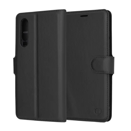 Husa pentru Huawei P30 - Techsuit Leather Folio - Black Husa pentru Huawei P30 - Techsuit Leather Folio - Black