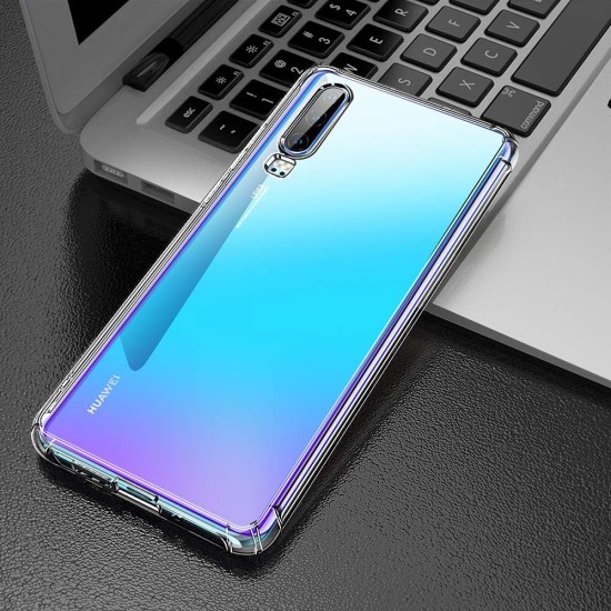 Husa pentru Huawei P30 - Techsuit Shockproof Clear Silicone - Clear