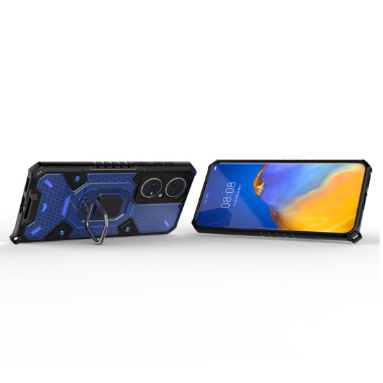 Husa pentru Huawei P50 Pro - Techsuit Honeycomb Armor - Blue