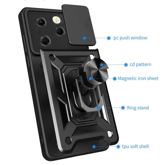 Husa pentru Infinix Hot 40 / 40 Pro / Tecno Spark 20 Pro - Techsuit CamShield Series - Rose Gold Husa pentru Infinix Hot 40 / 40 Pro / Tecno Spark 20 Pro - Techsuit CamShield Series - Rose Gold