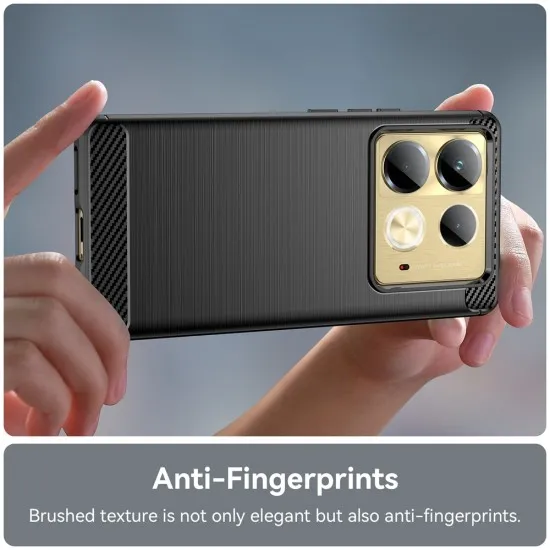 Husa pentru Infinix Note 40 - Techsuit Carbon Silicone - Black Husa pentru Infinix Note 40 - Techsuit Carbon Silicone - Black