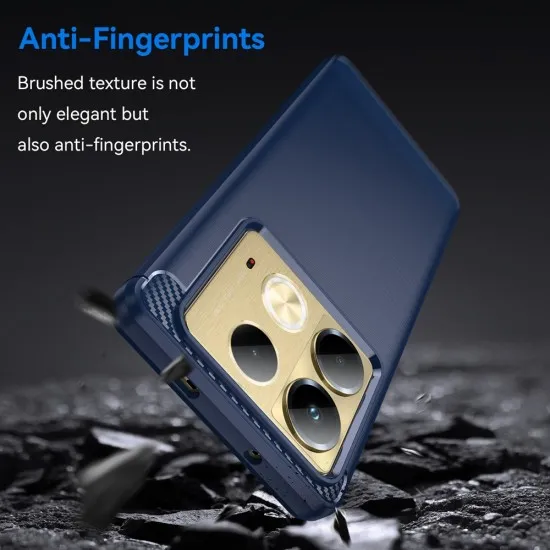 Husa pentru Infinix Note 40 - Techsuit Carbon Silicone - Blue Husa pentru Infinix Note 40 - Techsuit Carbon Silicone - Blue