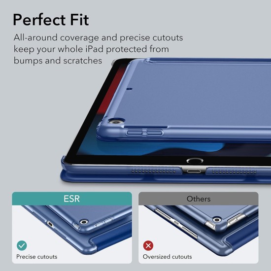 Husa pentru iPad 10.2 (2019 / 2020 / 2021) - ESR Ascend Trifold - Navy Blue