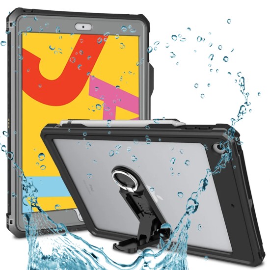 Husa pentru iPad 10.2 (2019 / 2020 / 2021) - ShellBox Waterproof IP68 - Black