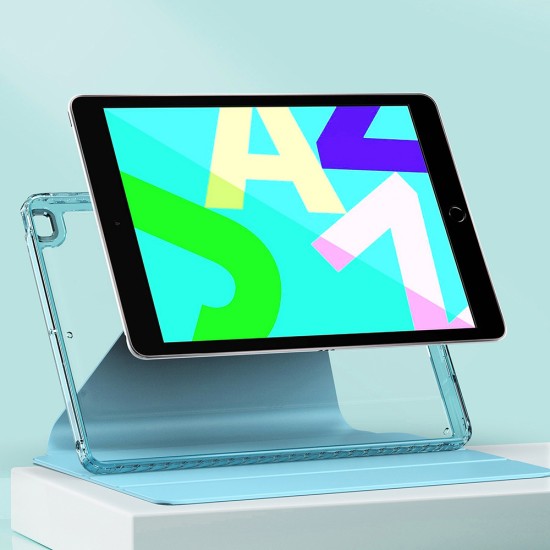 Husa pentru iPad 10.2 (2019/2020/2021) - Techsuit Crystal Vision - Bleu