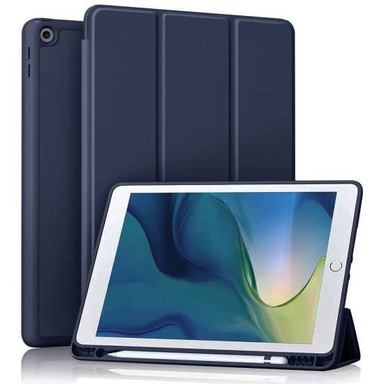 Husa pentru iPad 10.2 (2019 / 2020 / 2021) - Techsuit Flex Trifold - Dark Blue