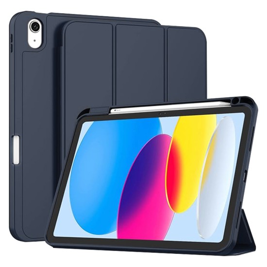 Husa pentru iPad 10 (2022) 10.9 - Techsuit Flex Trifold - Dark Blue