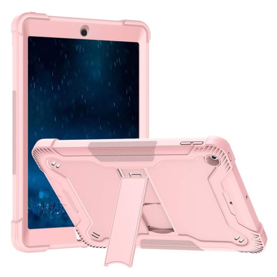 Husa pentru iPad 9.7 (2017 / 2018) + Folie - Techsuit Rugged TabShell - Rose Gold