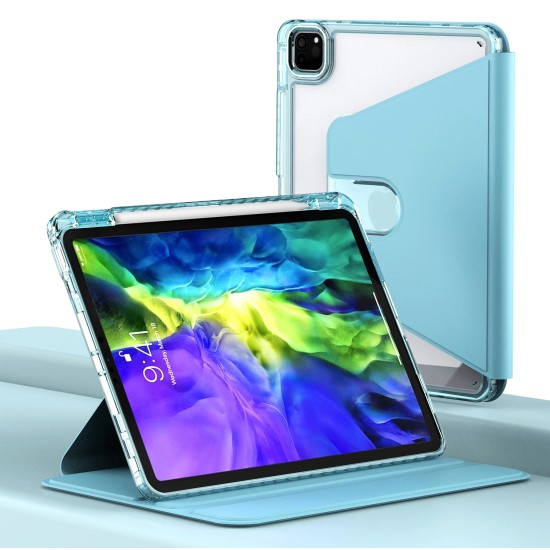 Husa pentru iPad 9.7 (2017 / 2018) - Techsuit Crystal Vision - Bleu