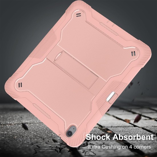 Husa pentru iPad Air 11 (2024) + Folie - Techsuit Rugged TabShell - Rose Gold