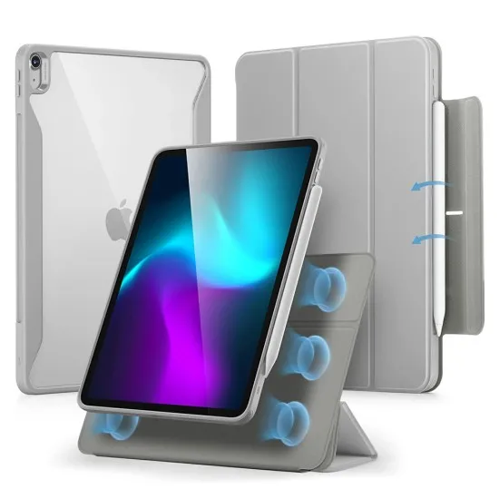 Husa pentru iPad Air 13 (2024) - ESR Rebound Hybrid - Grey Husa pentru iPad Air 13 (2024) - ESR Rebound Hybrid - Grey