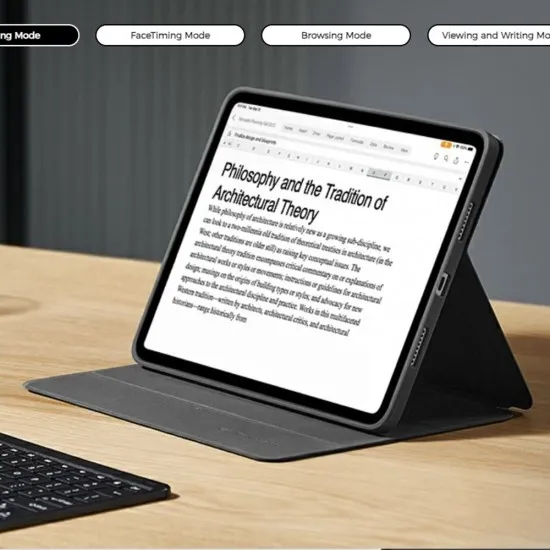 Husa pentru iPad Air 13 (2024) - ESR Rebound Hybrid - Grey Husa pentru iPad Air 13 (2024) - ESR Rebound Hybrid - Grey