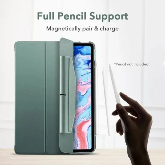 Husa pentru iPad Air 4 (2020) / Air 5 (2022) / Air 11 (2024) - ESR Ascend Trifold - Forest Green Husa pentru iPad Air 4 (2020) / Air 5 (2022) / Air 11 (2024) - ESR Ascend Trifold - Forest Green