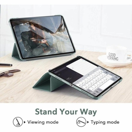 Husa pentru iPad Air 4 (2020) / Air 5 (2022) / Air 11 (2024) - ESR Ascend Trifold - Forest Green Husa pentru iPad Air 4 (2020) / Air 5 (2022) / Air 11 (2024) - ESR Ascend Trifold - Forest Green