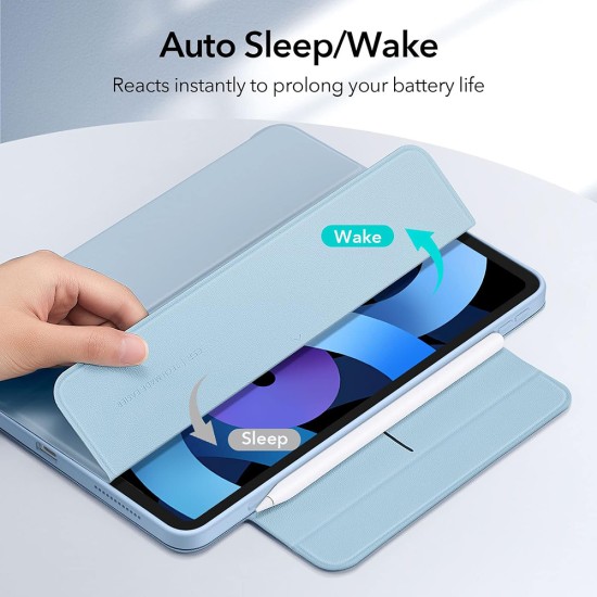 Husa pentru iPad Air 4 (2020) / Air 5 (2022) / Air 11 (2024) - ESR Rebound Hybrid - Sky Blue Husa pentru iPad Air 4 (2020) / Air 5 (2022) / Air 11 (2024) - ESR Rebound Hybrid - Sky Blue