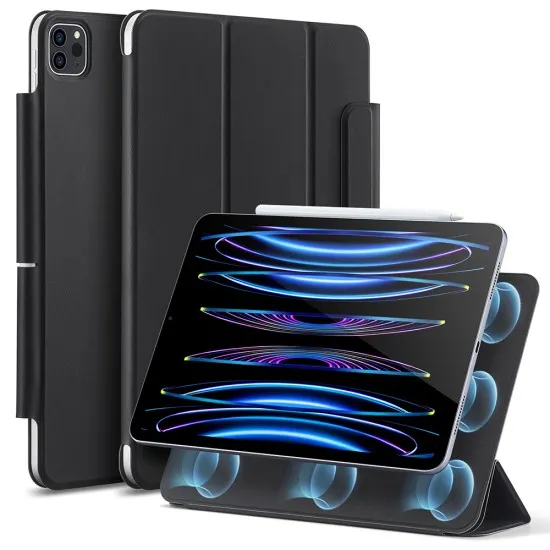 Husa pentru iPad Pro 11 (2018 / 2020 / 2021 / 2022) - ESR Rebound Magnetic - Rugged Black Husa pentru iPad Pro 11 (2018 / 2020 / 2021 / 2022) - ESR Rebound Magnetic - Rugged Black
