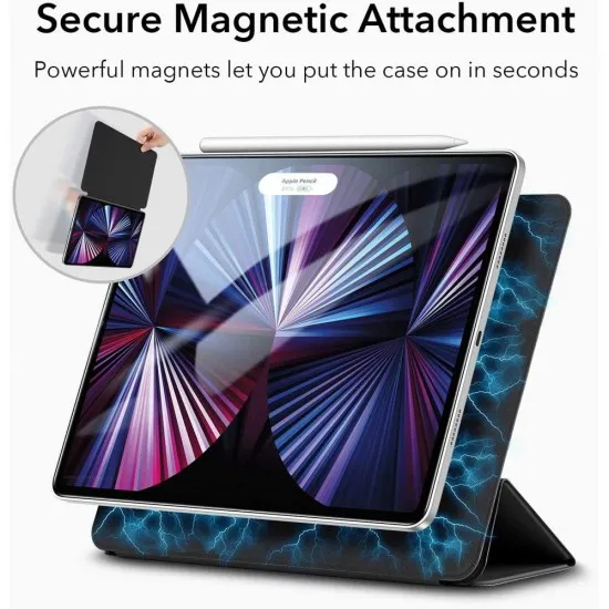 Husa pentru iPad Pro 11 (2018 / 2020 / 2021 / 2022) - ESR Rebound Magnetic - Rugged Black Husa pentru iPad Pro 11 (2018 / 2020 / 2021 / 2022) - ESR Rebound Magnetic - Rugged Black