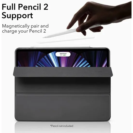 Husa pentru iPad Pro 11 (2018 / 2020 / 2021 / 2022) - ESR Rebound Magnetic - Rugged Black Husa pentru iPad Pro 11 (2018 / 2020 / 2021 / 2022) - ESR Rebound Magnetic - Rugged Black