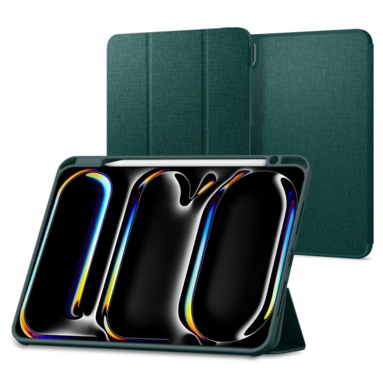 Husa pentru iPad Pro 11 (2024) - Spigen Urban Fit - Midnight Green Husa pentru iPad Pro 11 (2024) - Spigen Urban Fit - Midnight Green