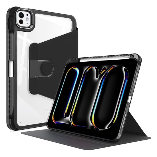 Husa pentru iPad Pro 11 (2024) - Techsuit Crystal Vision - Black Husa pentru iPad Pro 11 (2024) - Techsuit Crystal Vision - Black