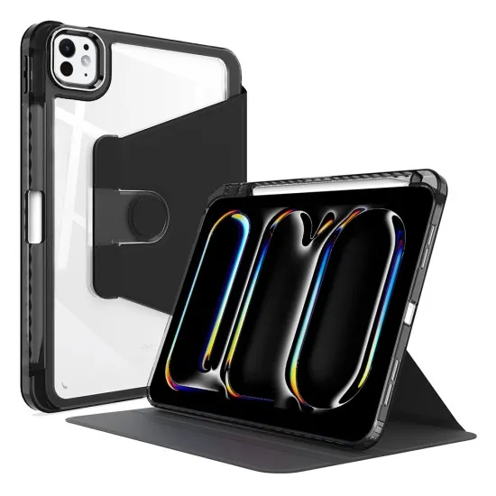 Husa pentru iPad Pro 11 (2024) - Techsuit Crystal Vision - Black Husa pentru iPad Pro 11 (2024) - Techsuit Crystal Vision - Black